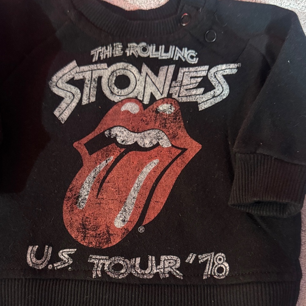 The Rolling Stones Kids Black Sweatshirt